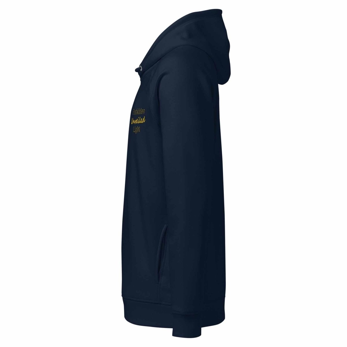 Forbidden Light Unveiled – Black & Gold Edition Unisex organic side pocket hoodie - DOLCE COUTURE - NeuroShop