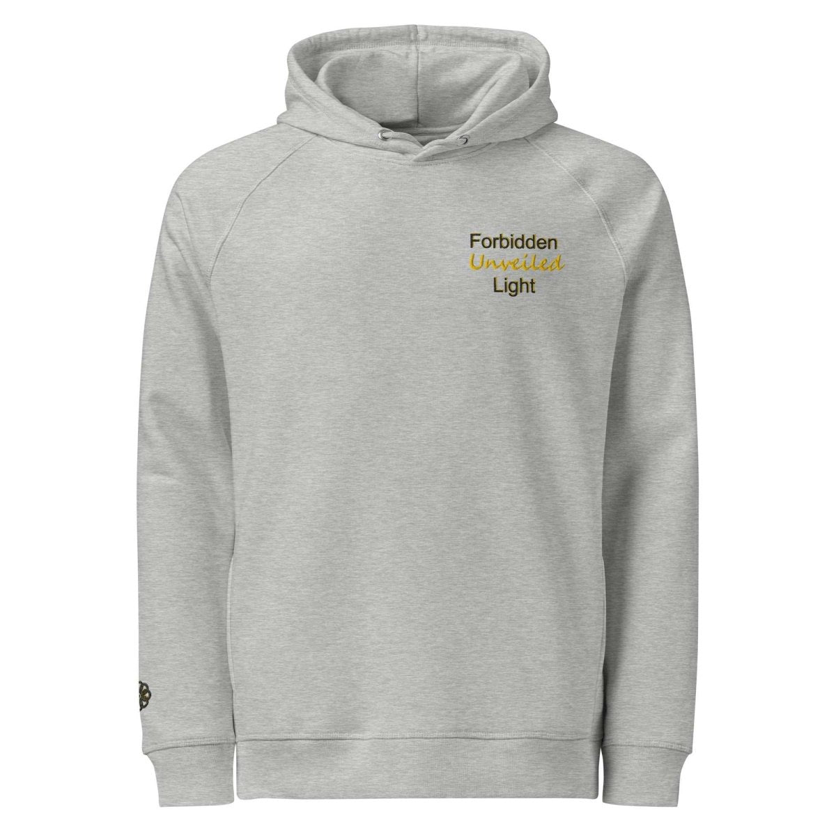 Forbidden Light Unveiled – Black & Gold Edition Unisex organic side pocket hoodie - DOLCE COUTURE - NeuroShop
