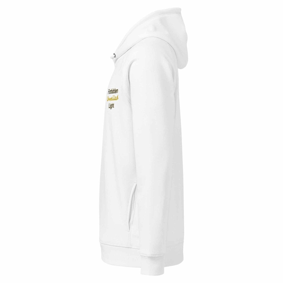 Forbidden Light Unveiled – Black & Gold Edition Unisex organic side pocket hoodie - DOLCE COUTURE - NeuroShop