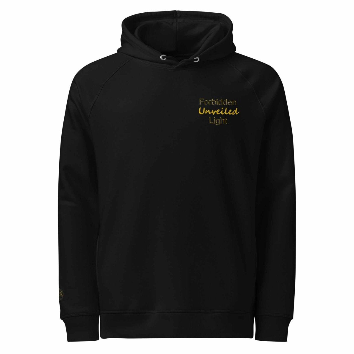 Forbidden Light Unveiled – Black & Gold Edition Unisex organic side pocket hoodie - DOLCE COUTURE - NeuroShop