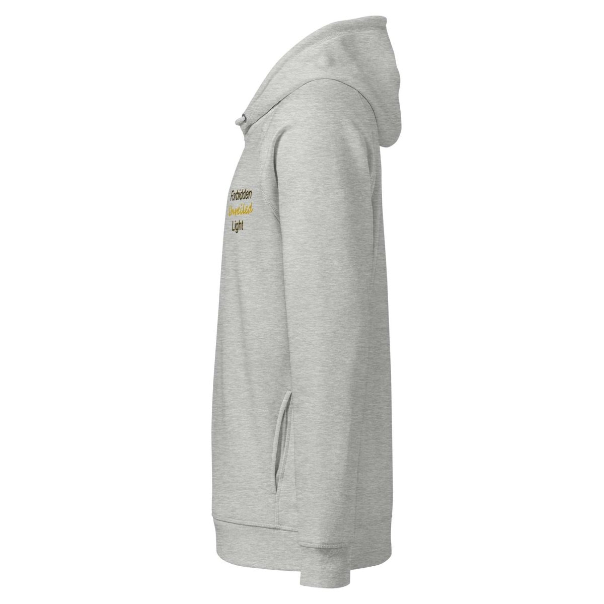 Forbidden Light Unveiled – Black & Gold Edition Unisex organic side pocket hoodie - DOLCE COUTURE - NeuroShop